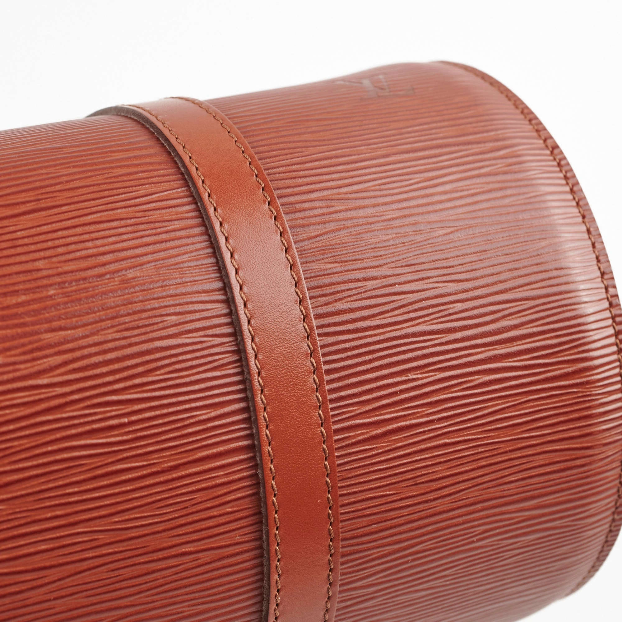 Louis Vuitton Epi Soufflot Shoulder Bag Brown
