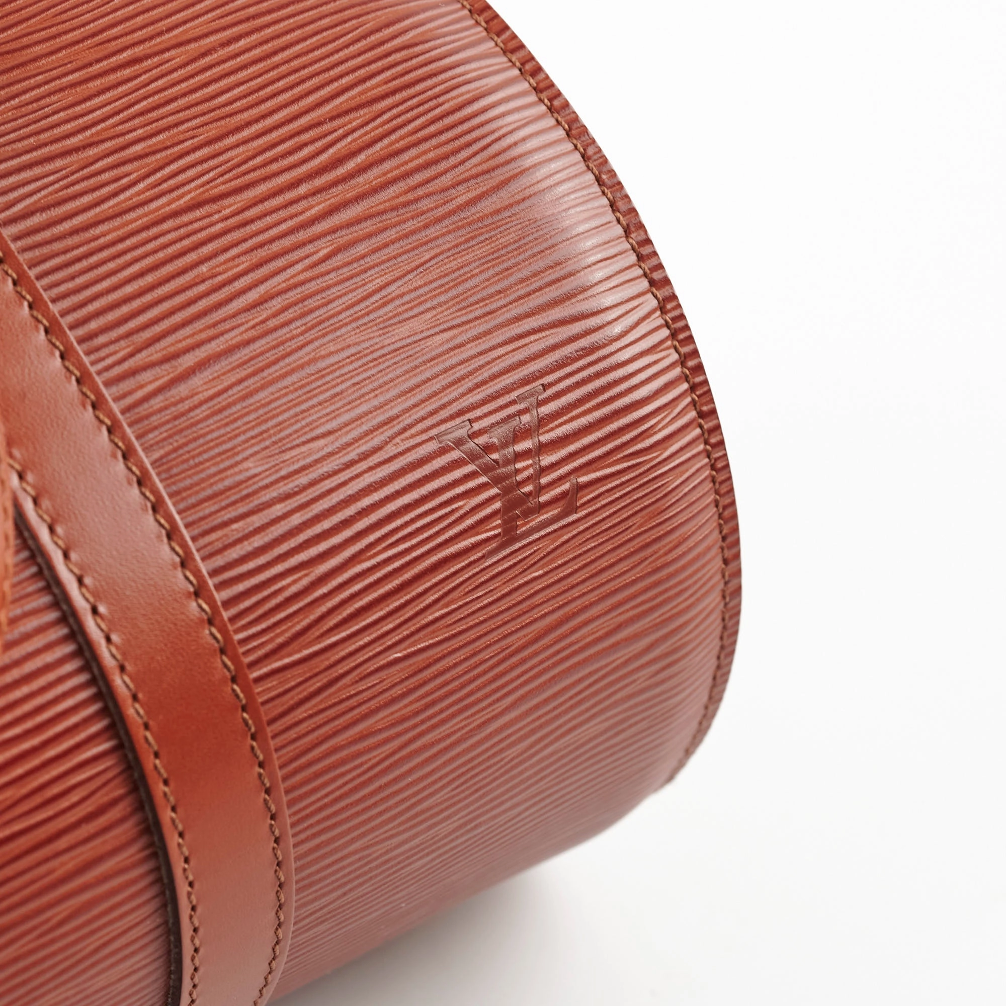Louis Vuitton Epi Soufflot Shoulder Bag Brown