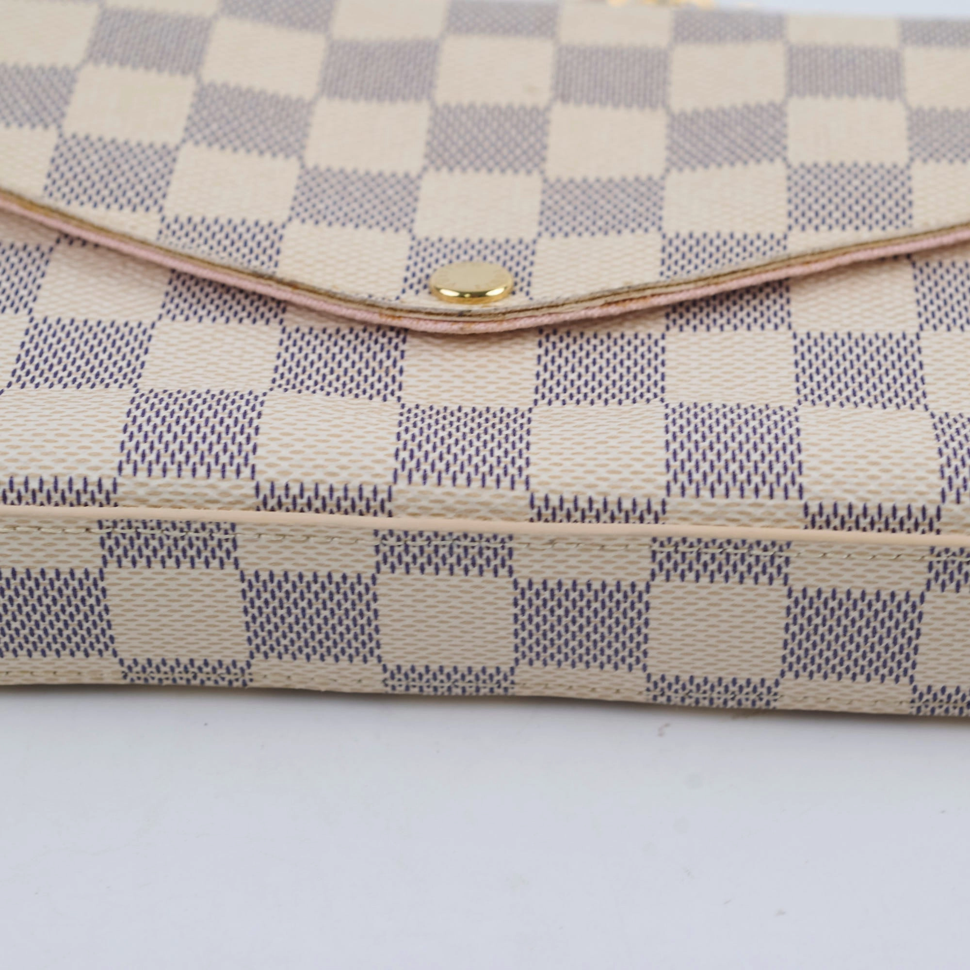 Louis Vuitton Felicie Crossbody clutch Damier Azur