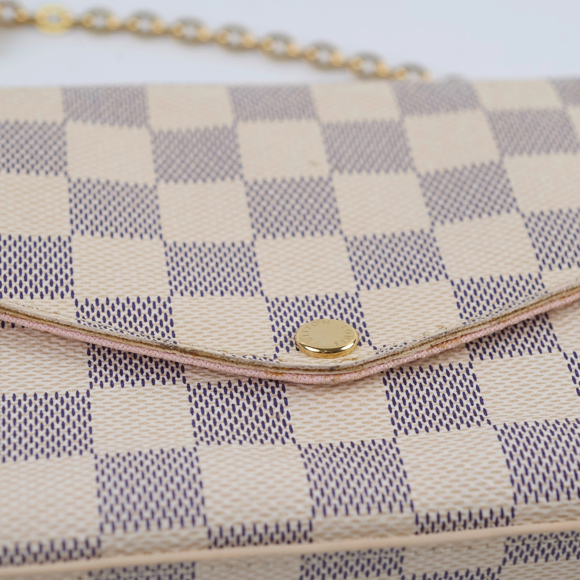 Louis Vuitton Felicie Crossbody clutch Damier Azur