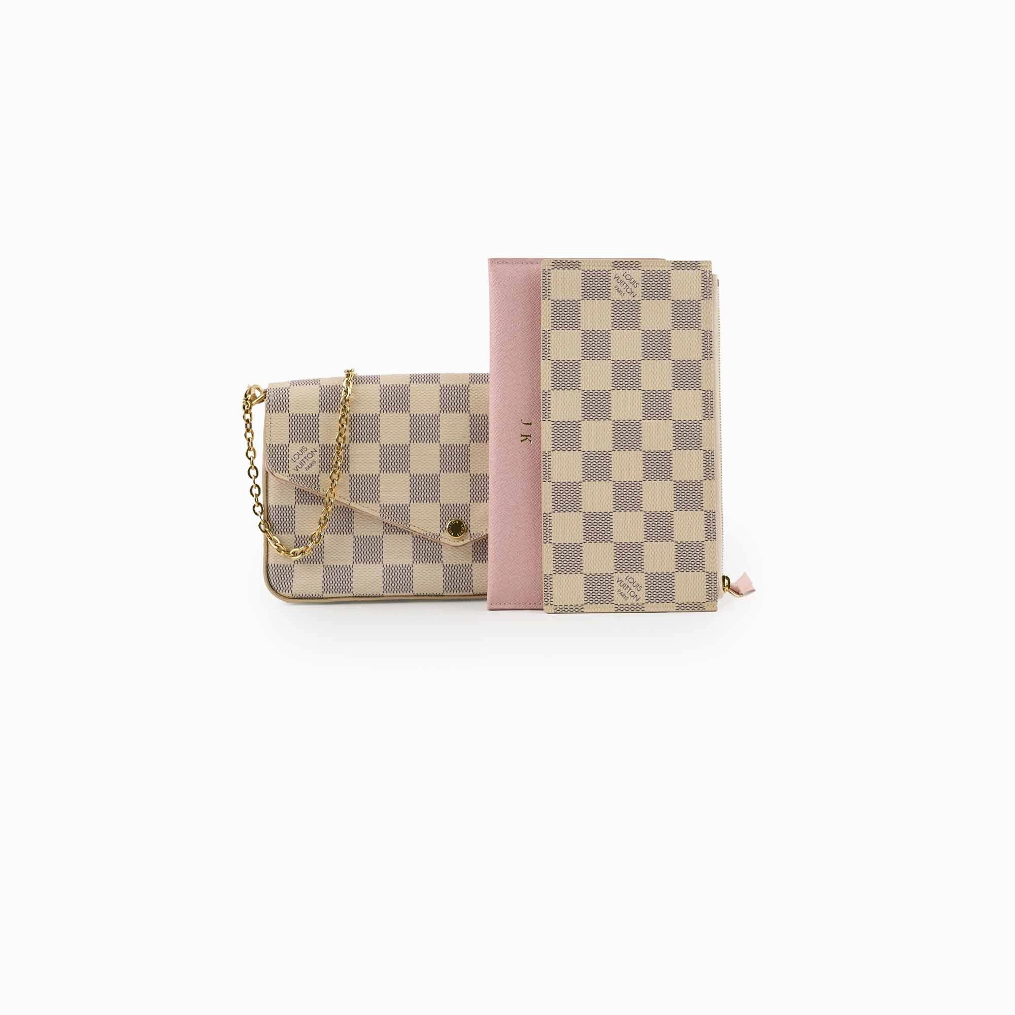Louis Vuitton Felicie Crossbody clutch Damier Azur