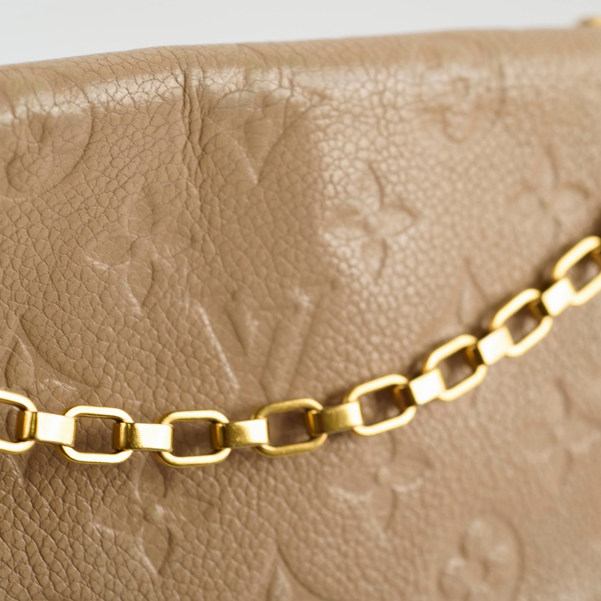 Louis Vuitton Germain Shoulder Bag Empreinte Beige