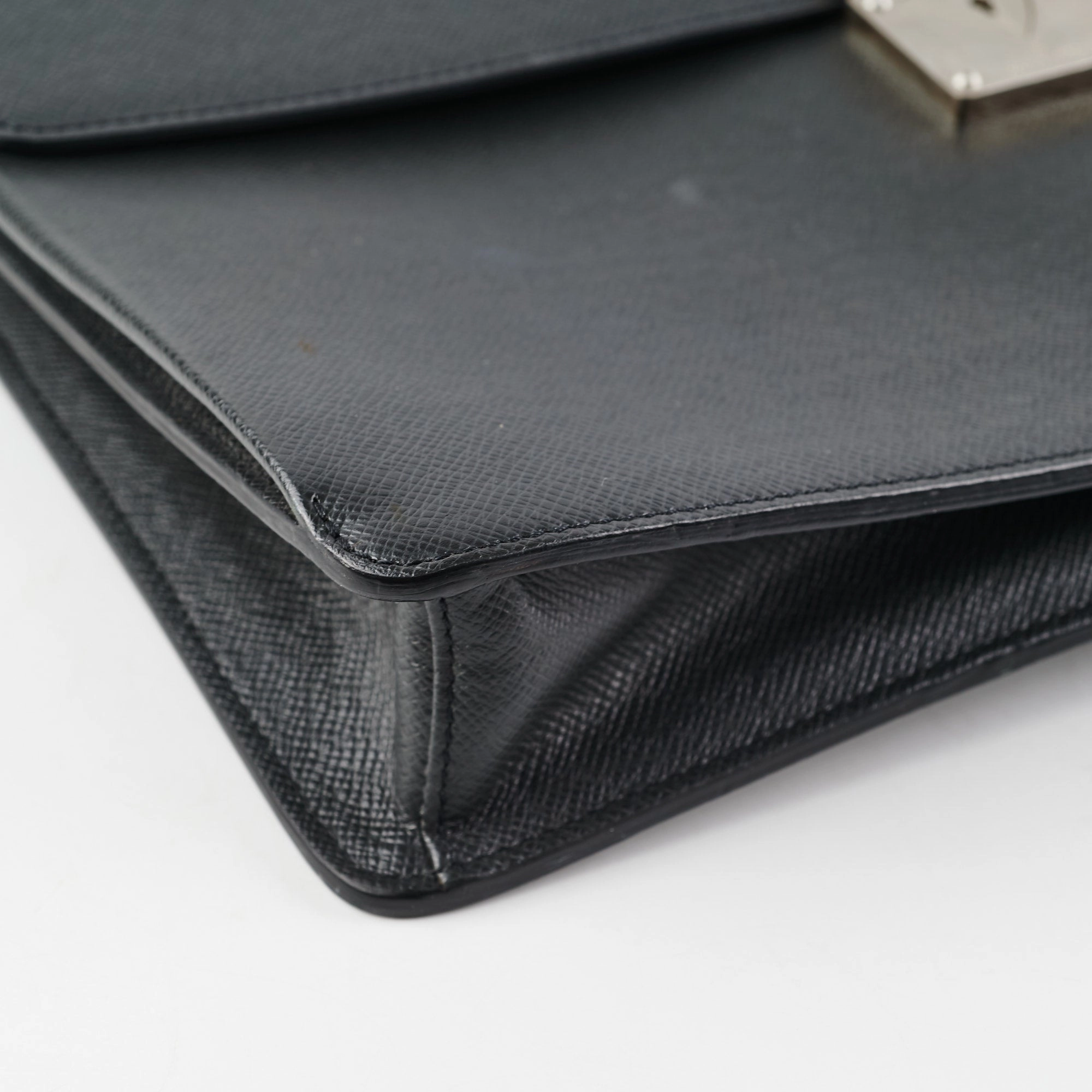 Louis Vuitton Laguito Business Briefcase Bag Black
