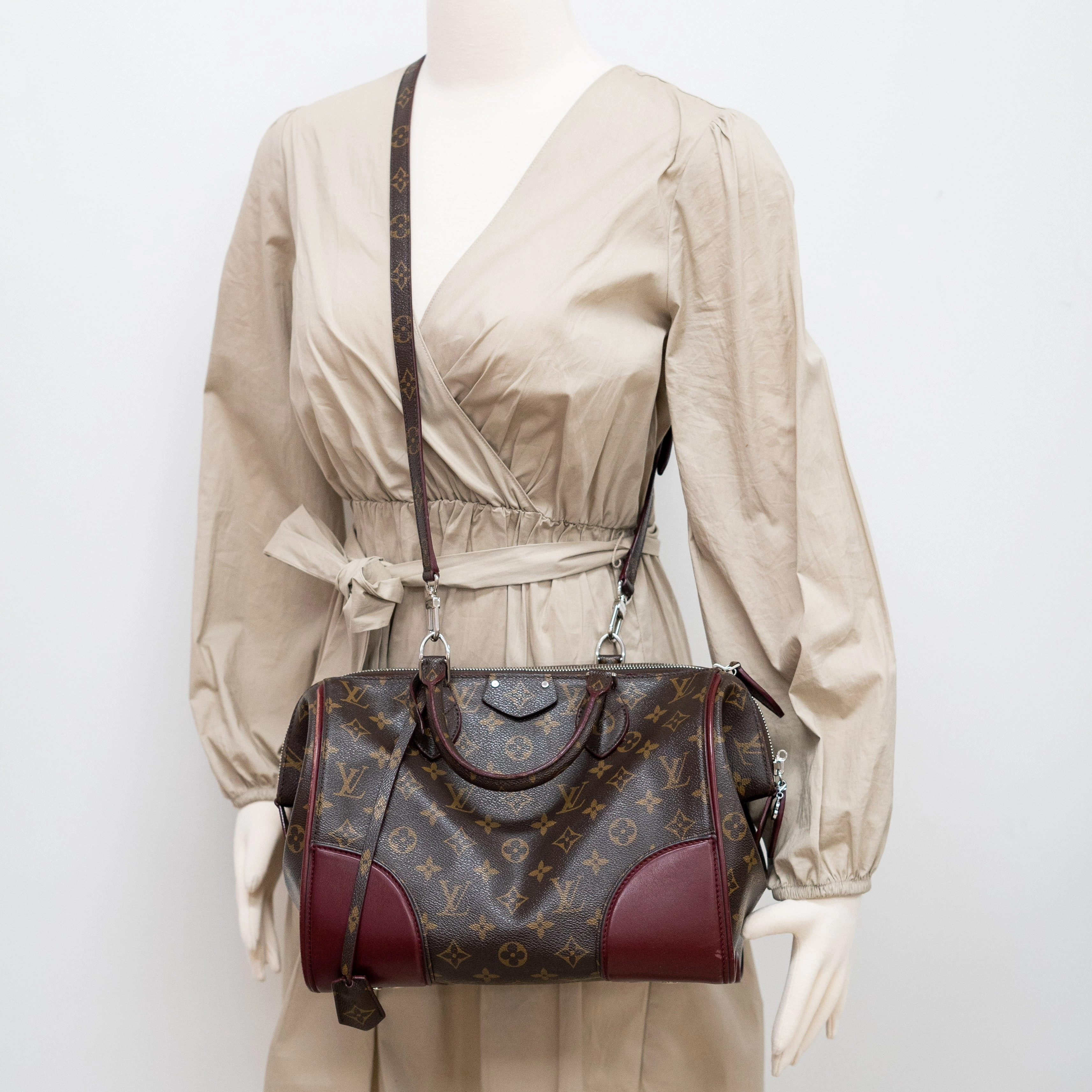 Louis Vuitton Monogram Shine Doc PM Bordeaux