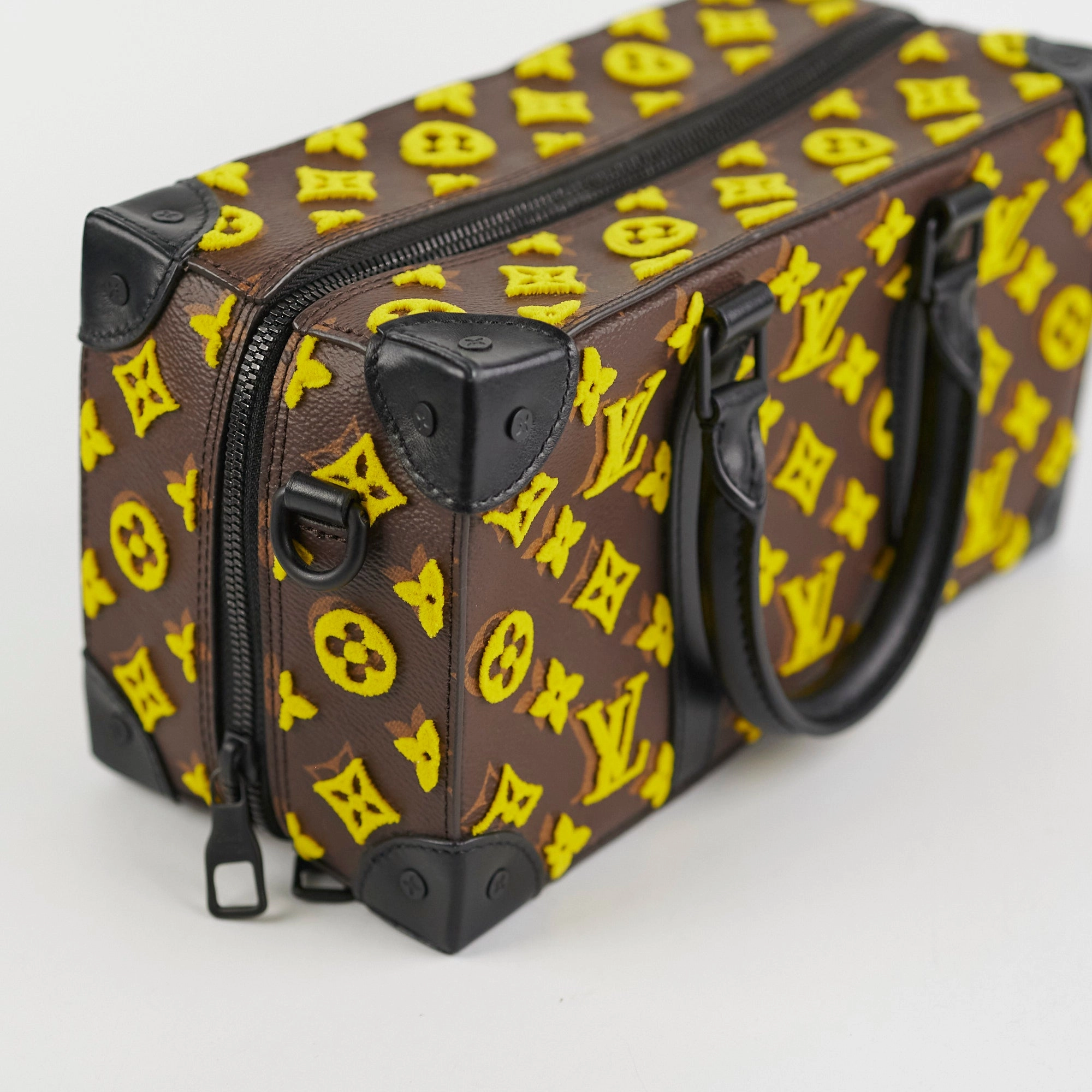 Louis Vuitton Monogram Taffetage Speedy Soft Trunk