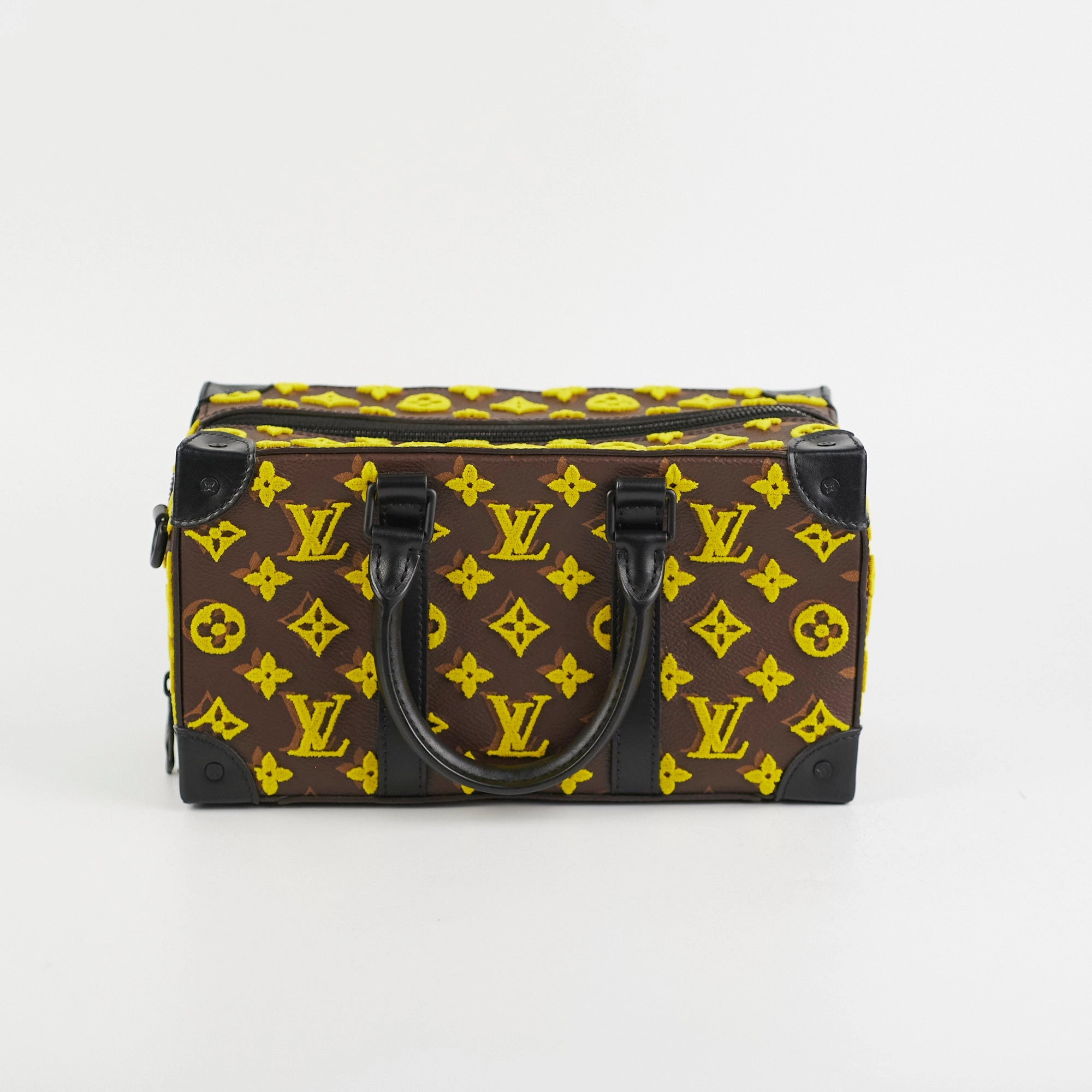 Louis Vuitton Monogram Taffetage Speedy Soft Trunk
