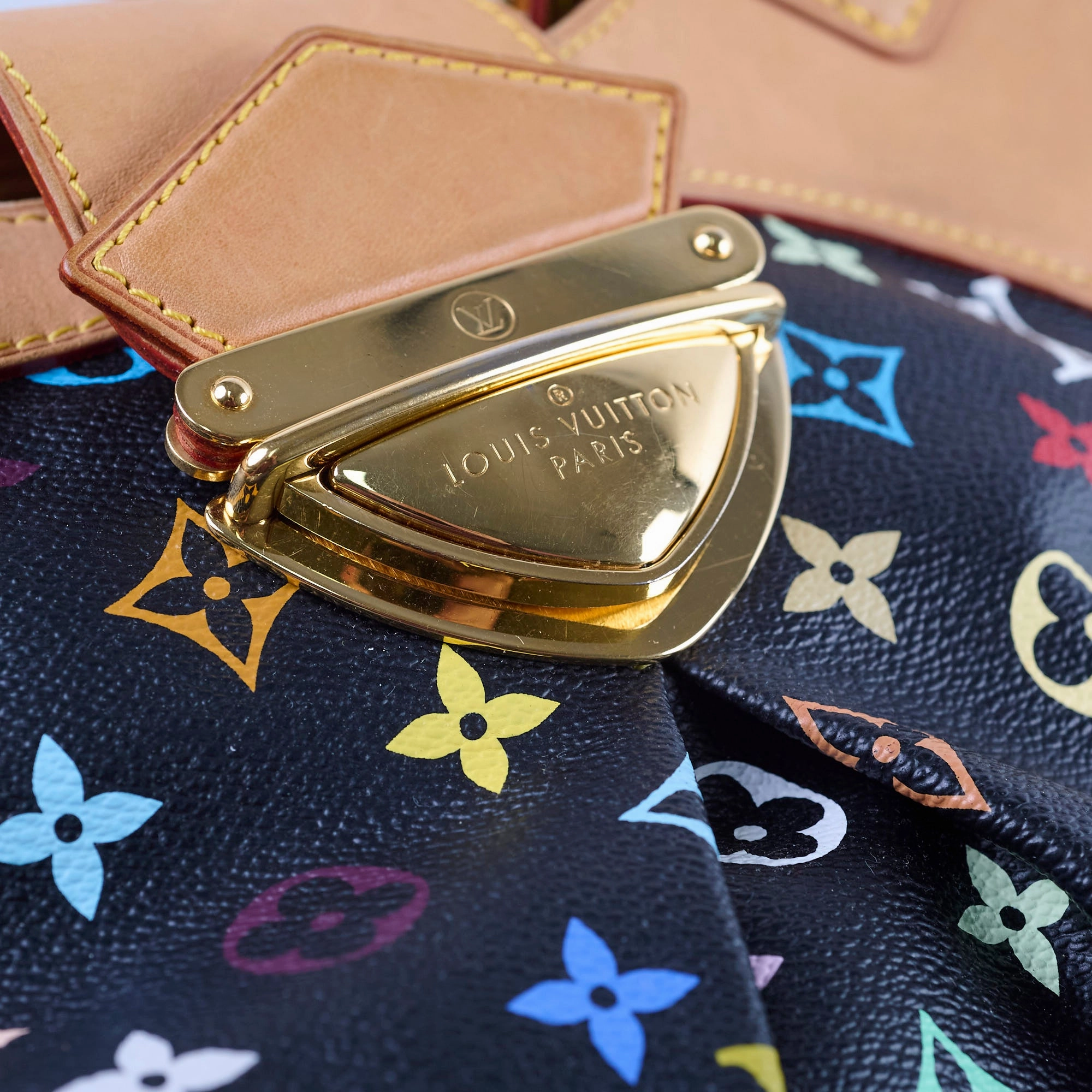 Louis Vuitton Multicolor Shoulder Bag Black