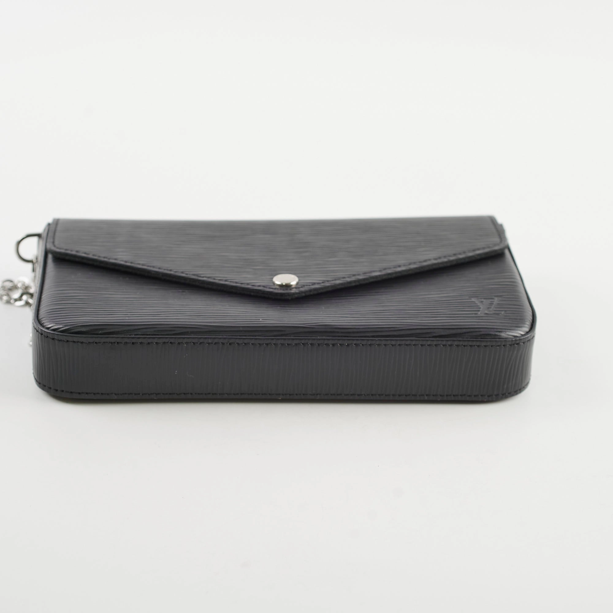 Louis Vuitton Pochette Felicie Black Epi Crossbody Bag