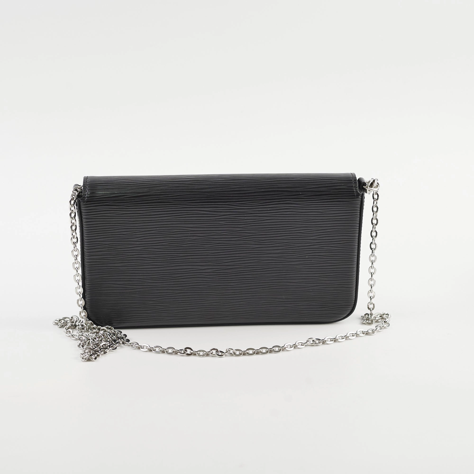 Louis Vuitton Pochette Felicie Black Epi Crossbody Bag
