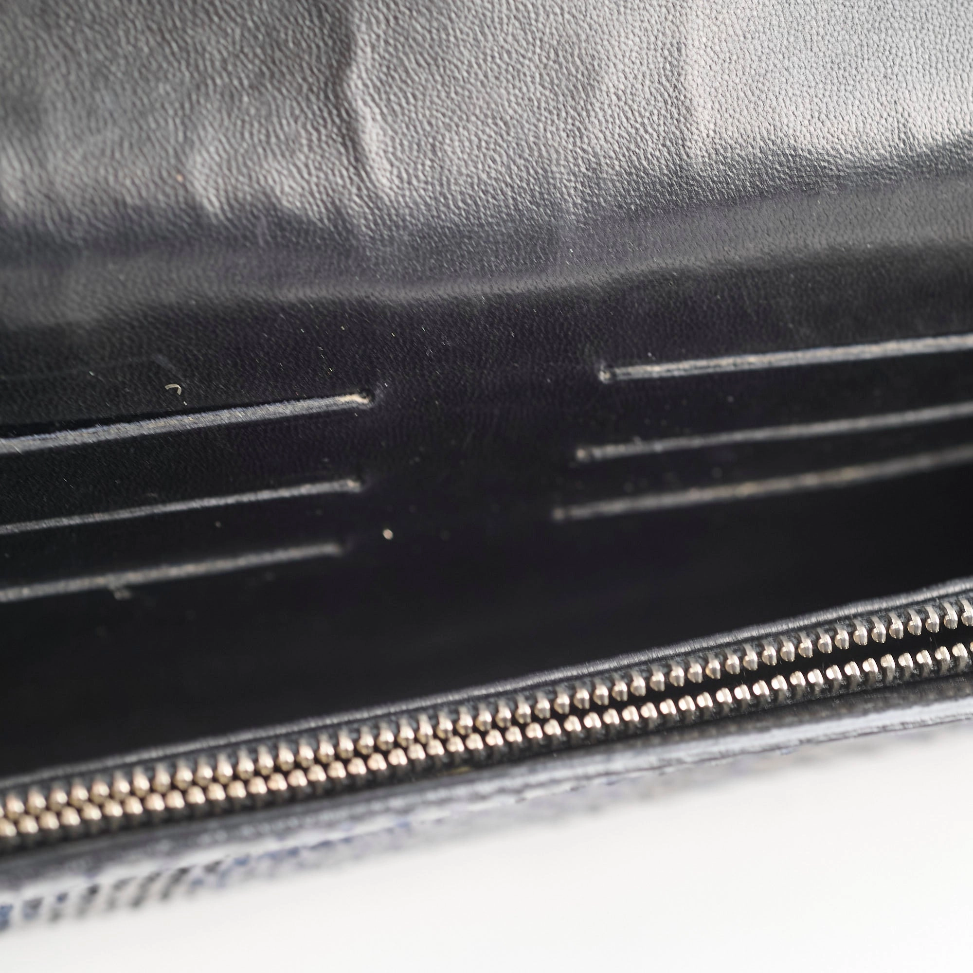 Louis Vuitton Snakeskin Shoulder Bag Navy