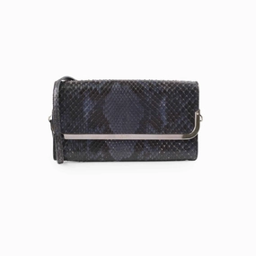Louis Vuitton Snakeskin Shoulder Bag Navy