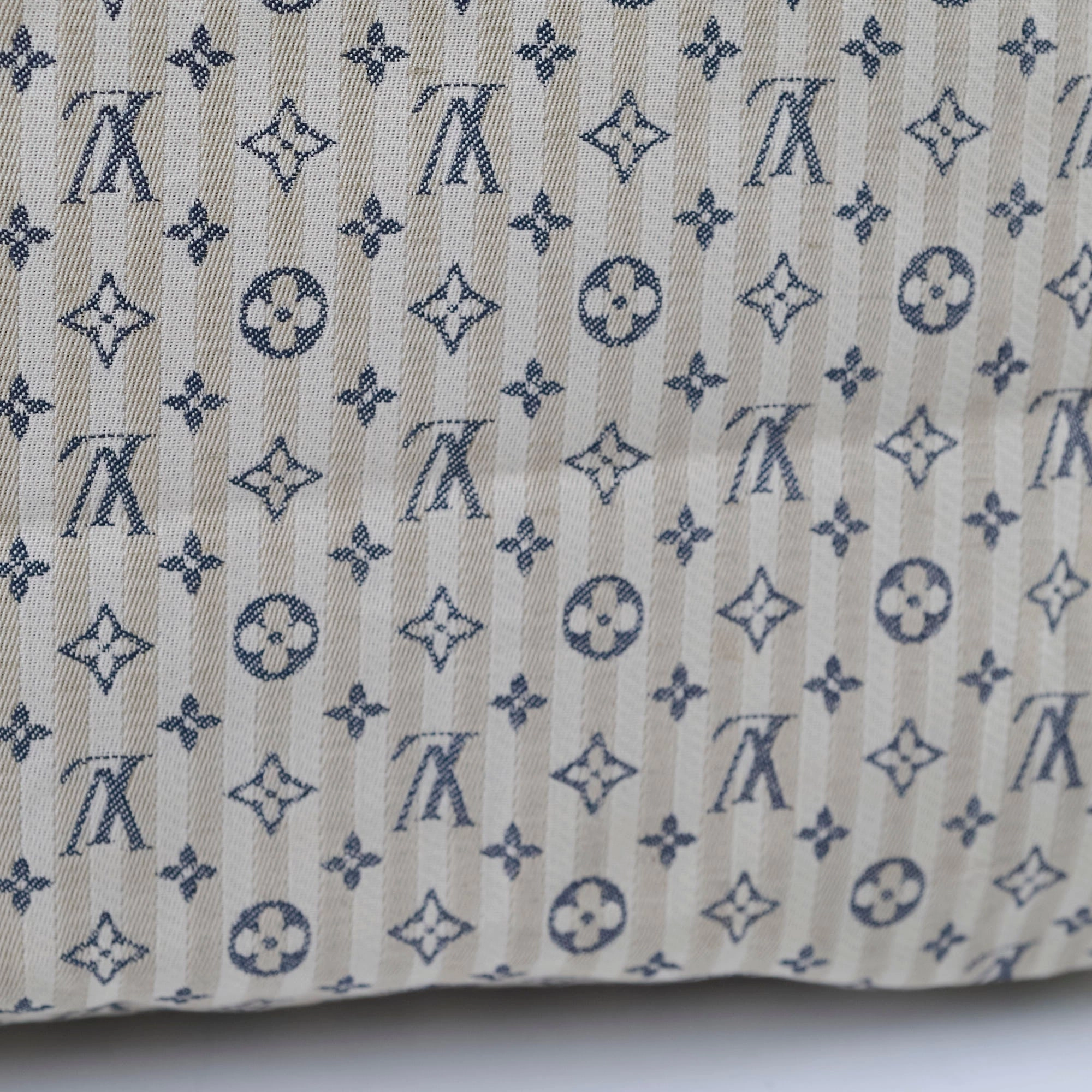 Louis Vuitton Speedy 30 Mini Lin Fabric Bag Cream