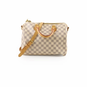 Louis Vuitton Speedy Bandouli??re 30 Damier Azur