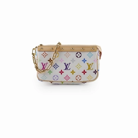 Louis Vuitton Takashi Murakami Pochette Accessories Multicolor white 2025 Apr