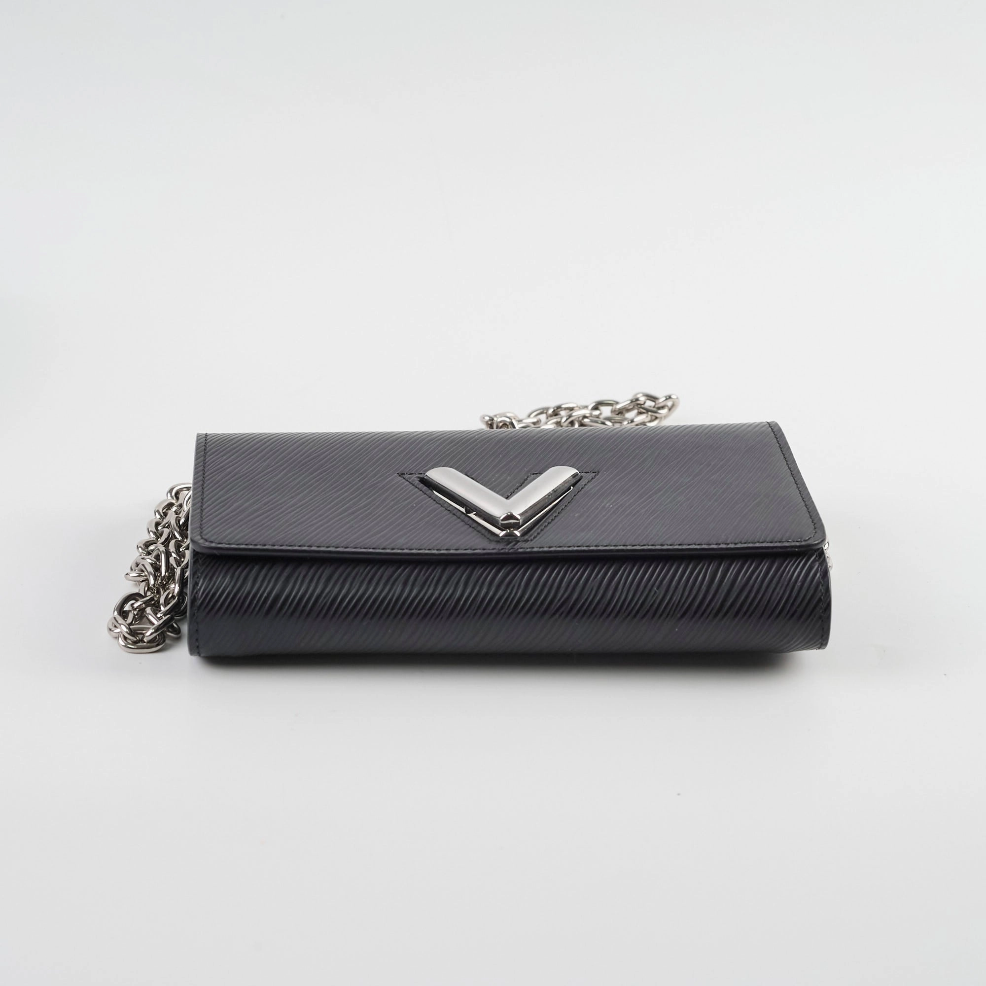 Louis Vuitton Twist Wallet On Chain Black Epi