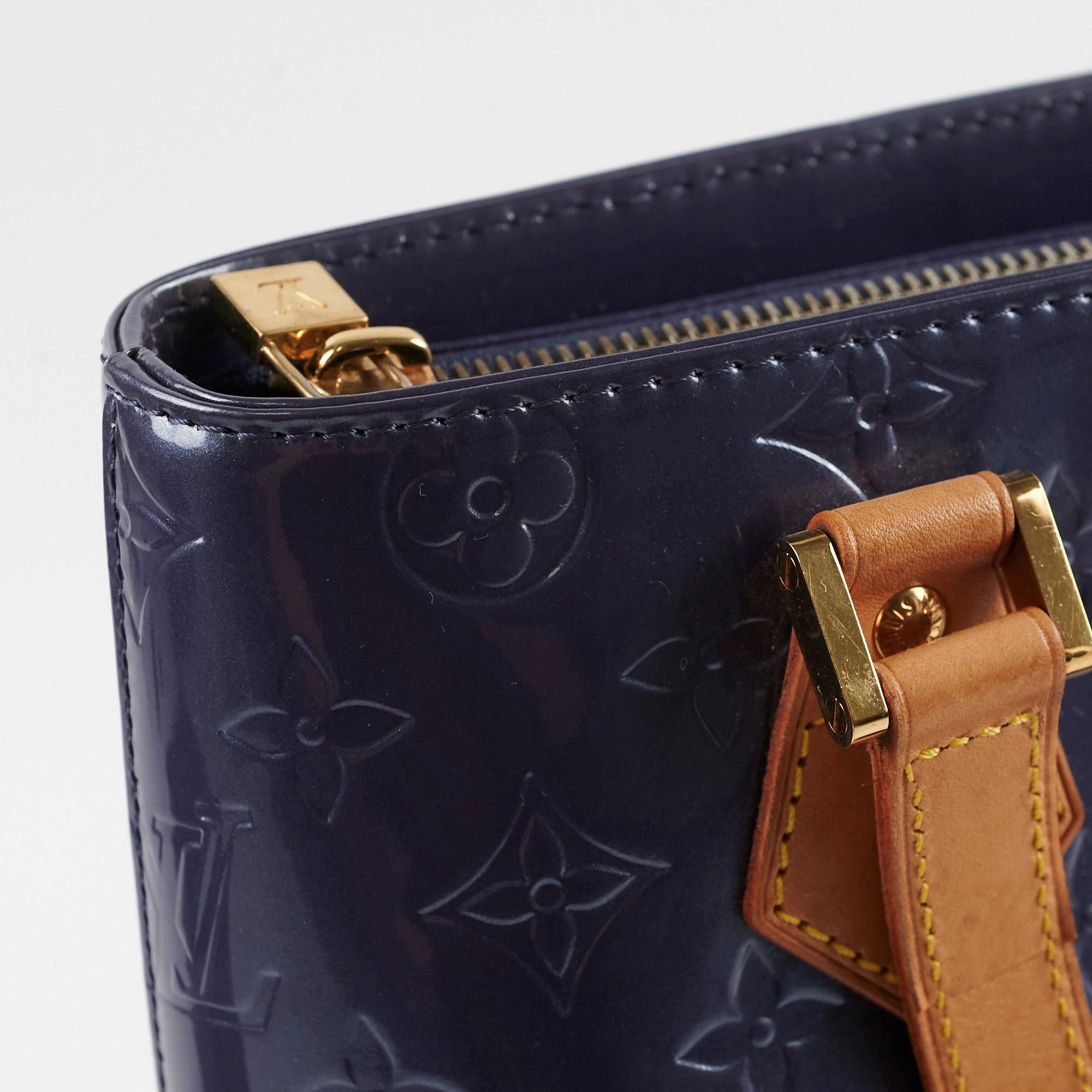 Louis Vuitton Vernis Houston Shoulder Bag Indigo