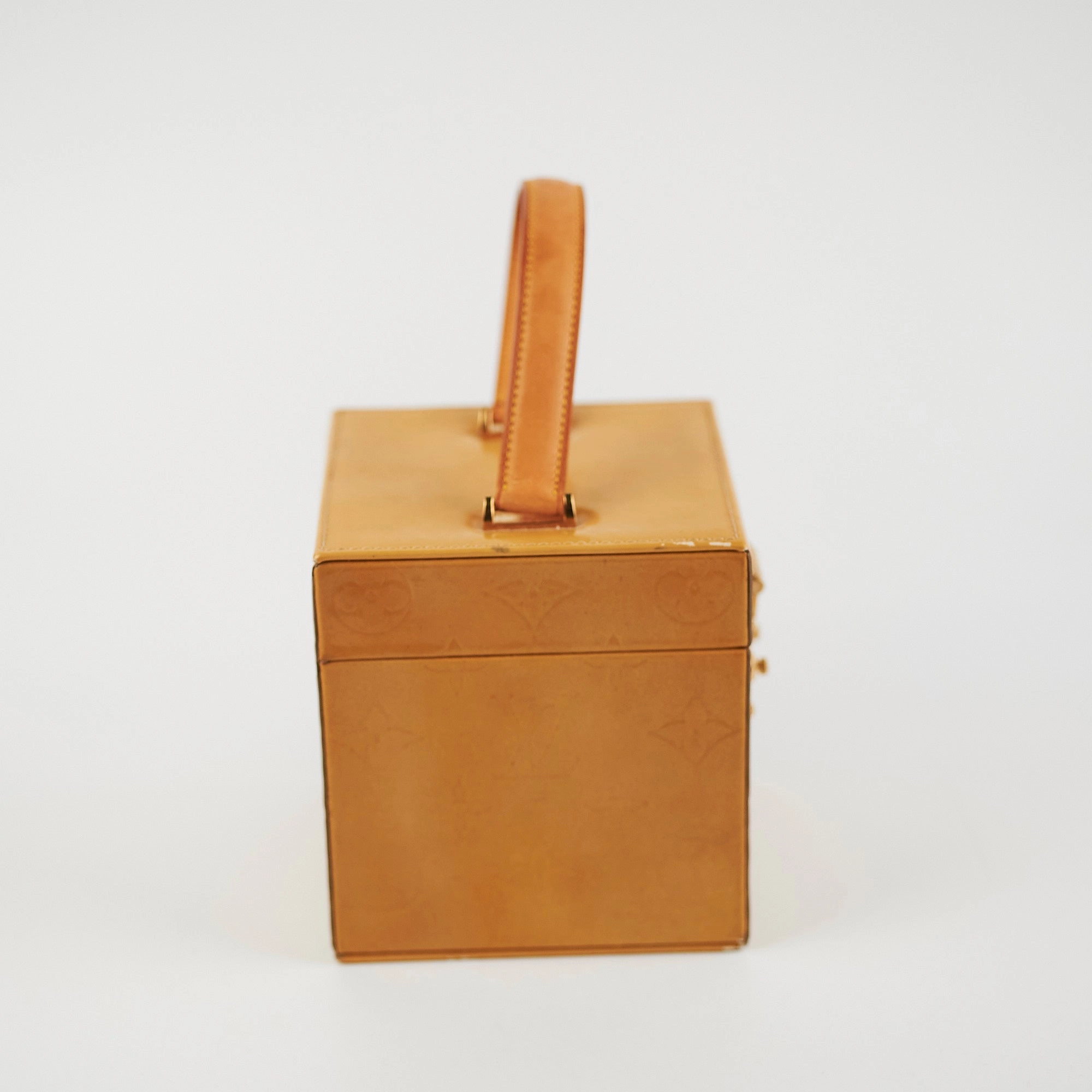 Louis Vuitton Vernis Patent Box Yellow