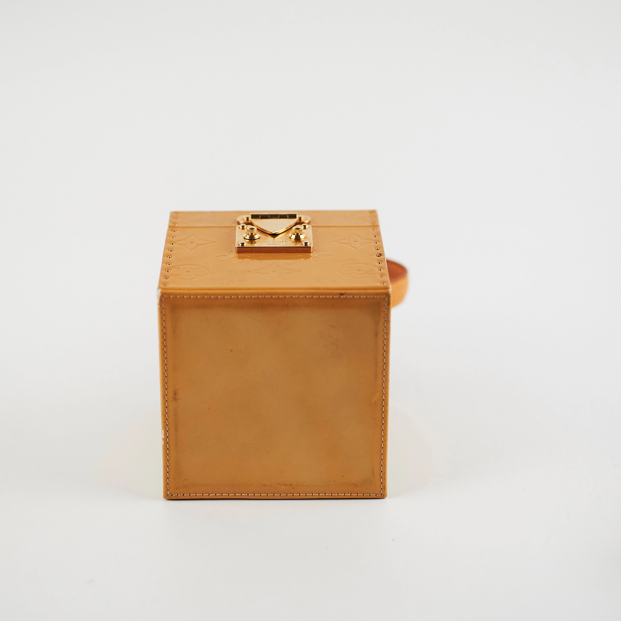Louis Vuitton Vernis Patent Box Yellow
