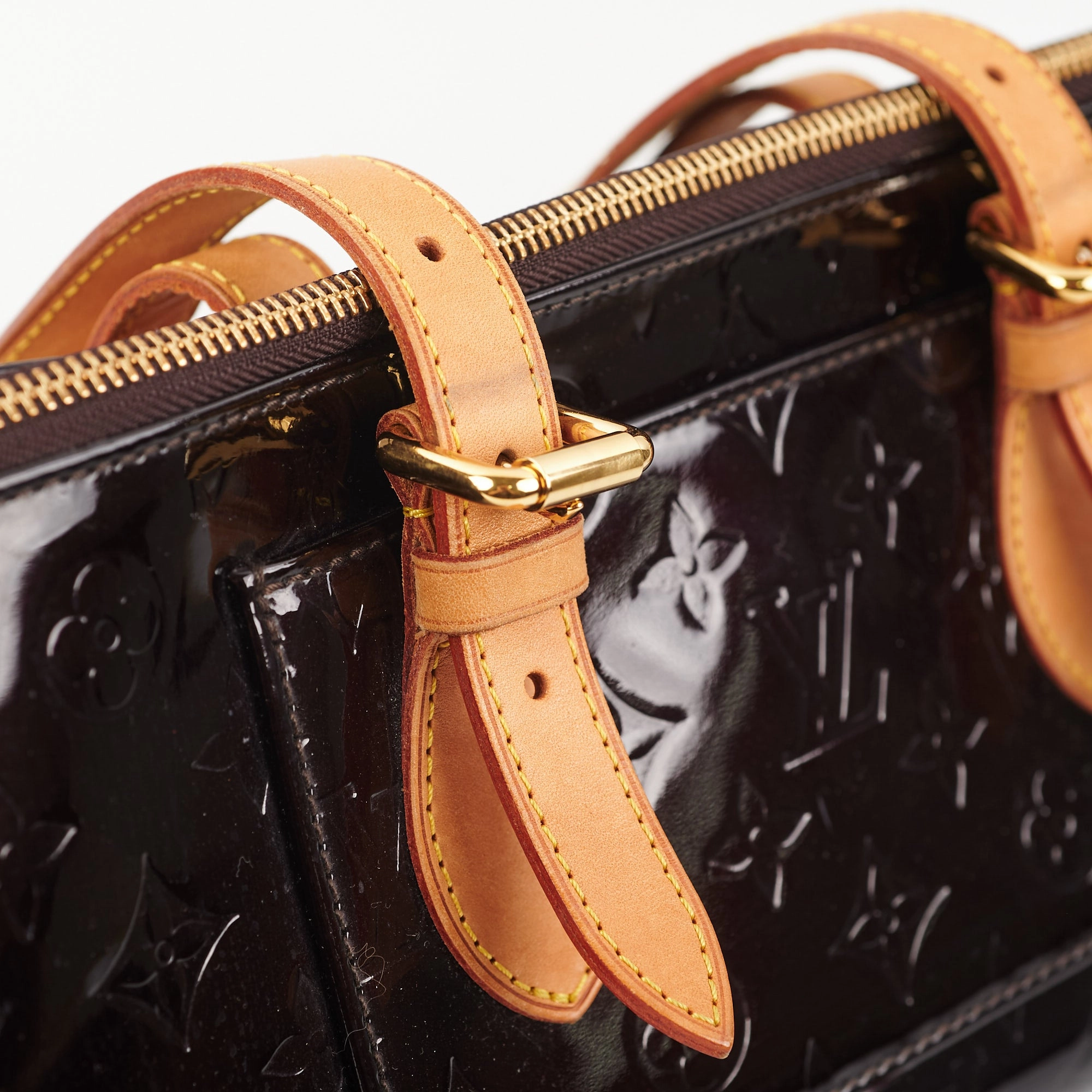 Louis Vuitton Vernis Tricot Bag Amarante