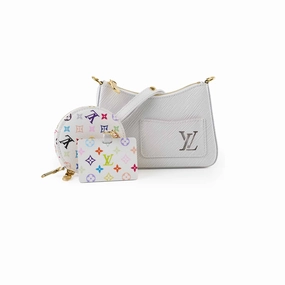 Louis Vuitton x Murakami Marellini Epi Crossbody Bag White