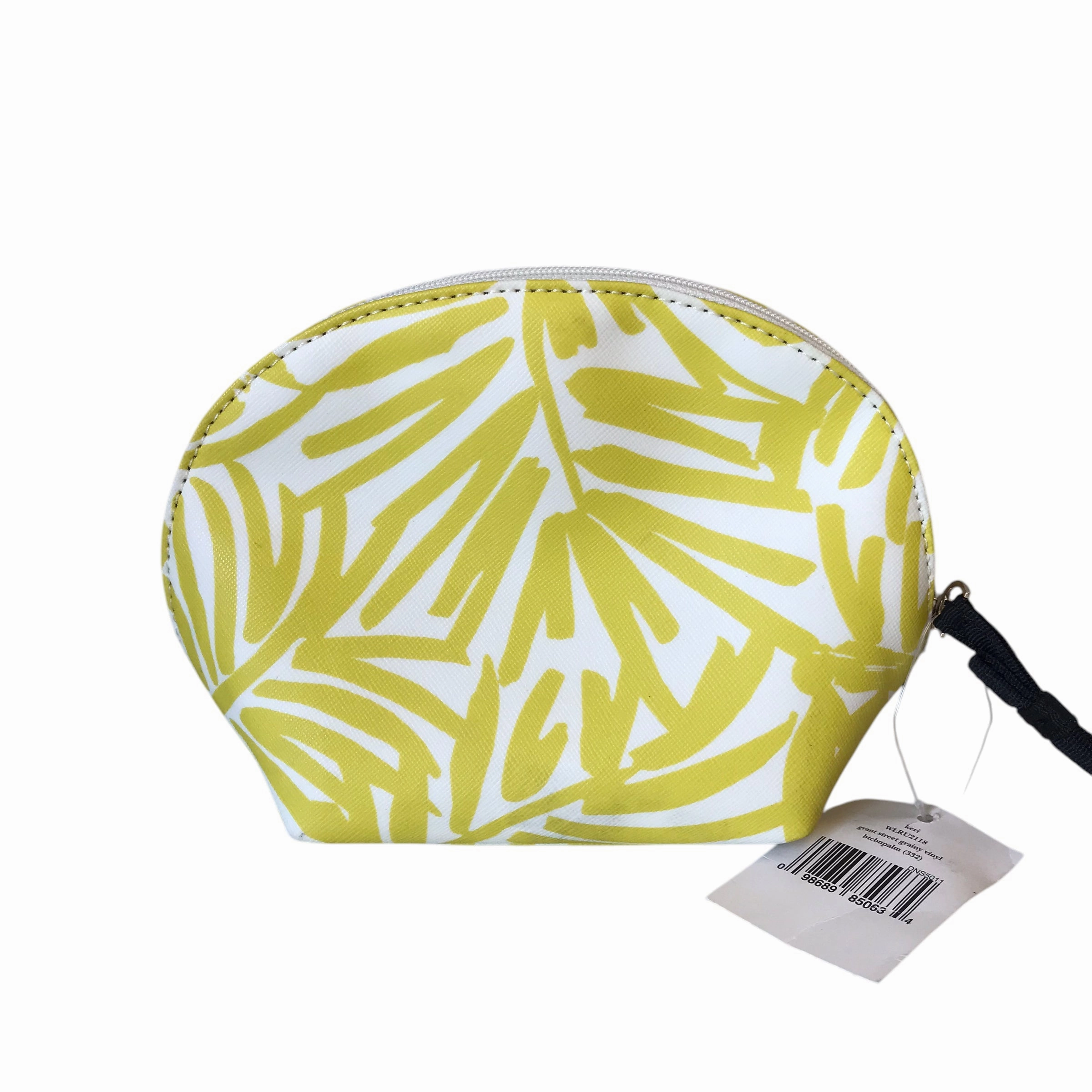 Makeup Bag Designer By Kate Spade In Green & White, Size:Small
