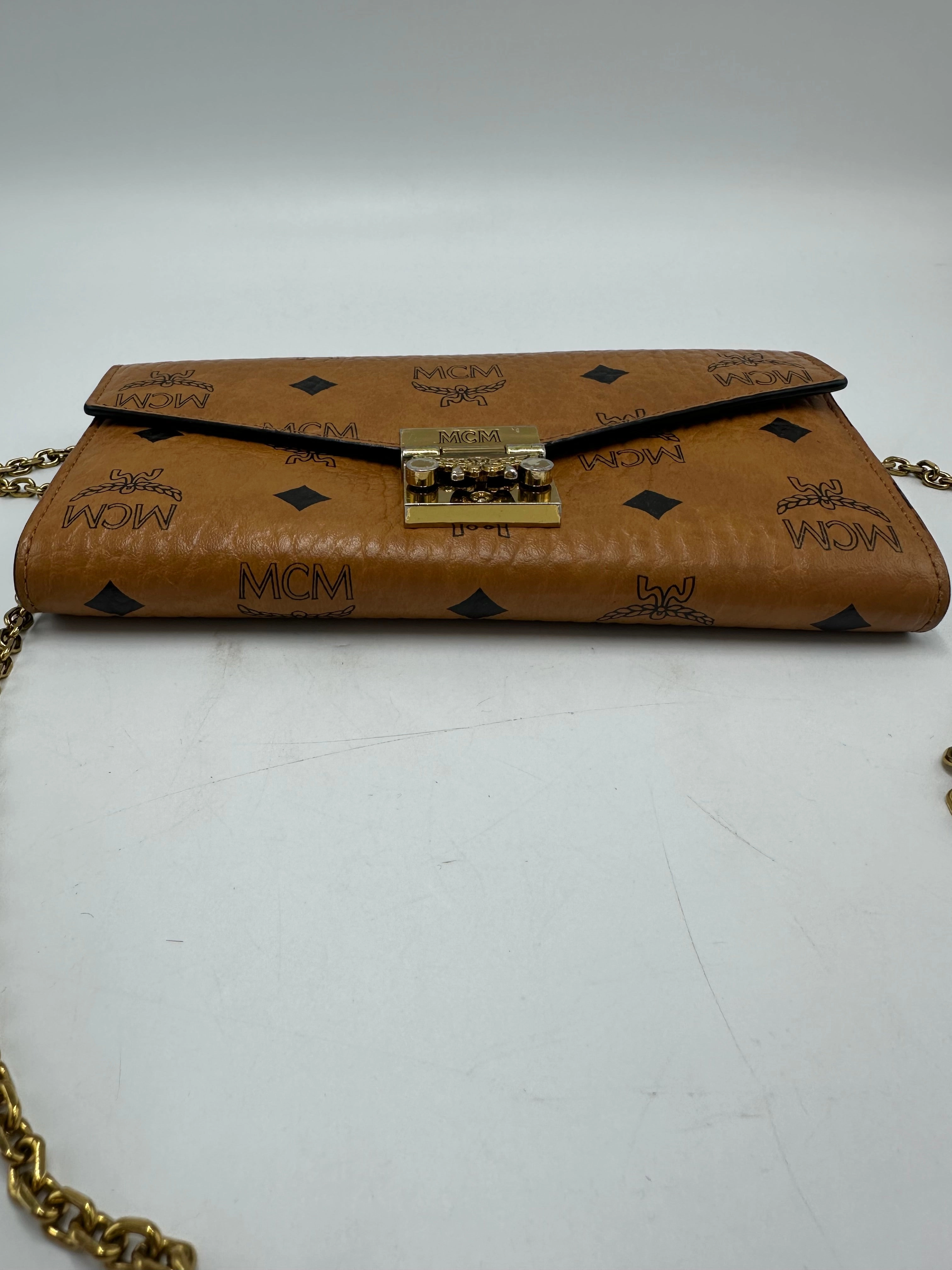 MCM Tracy Wallet On A Chain Luxury Designer Handbag