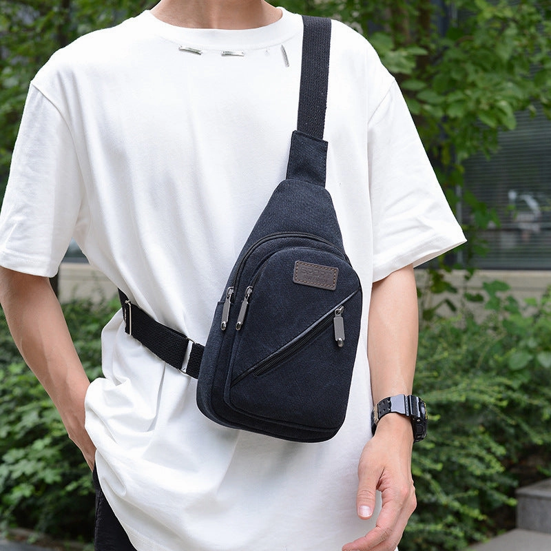 Men's casual breast bag fanny pack