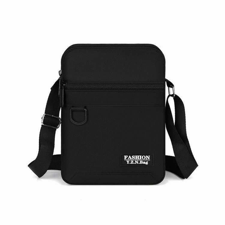 Men's new shoulder bag solid color