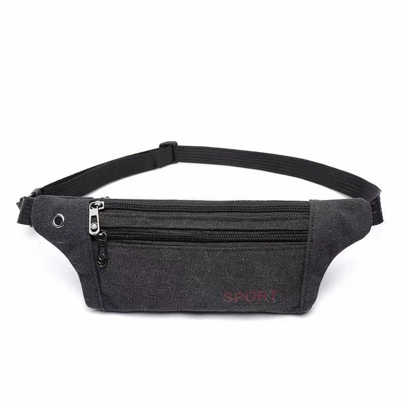 Men's waist bags wholesale canvas phone bags