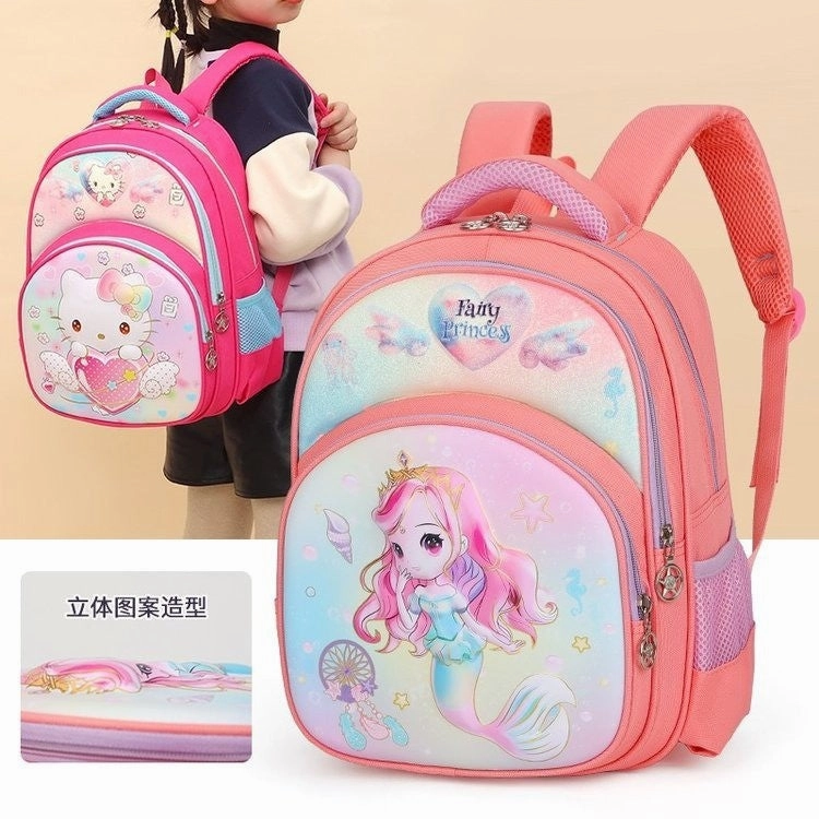 Mermaid Children's 1-3 Grade Back Protection Backpack