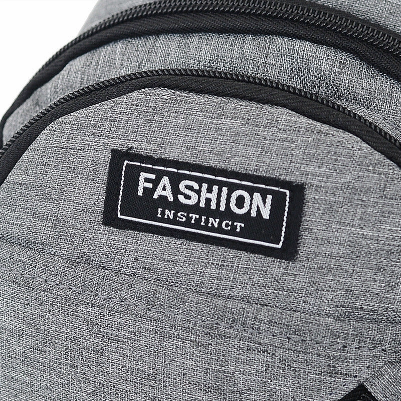 Multi-layer casual messenger bag