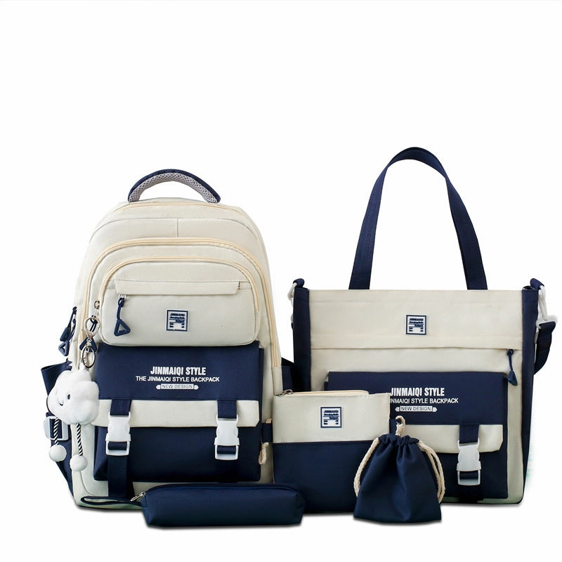 Multi-piece middle school schoolbag