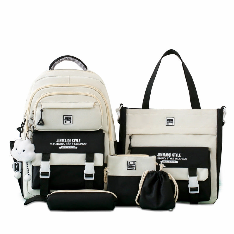 Multi-piece middle school schoolbag