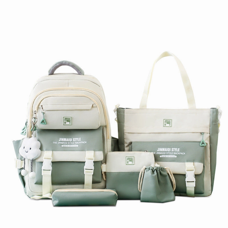 Multi-piece middle school schoolbag