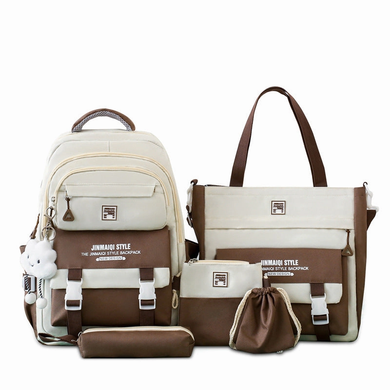 Multi-piece middle school schoolbag