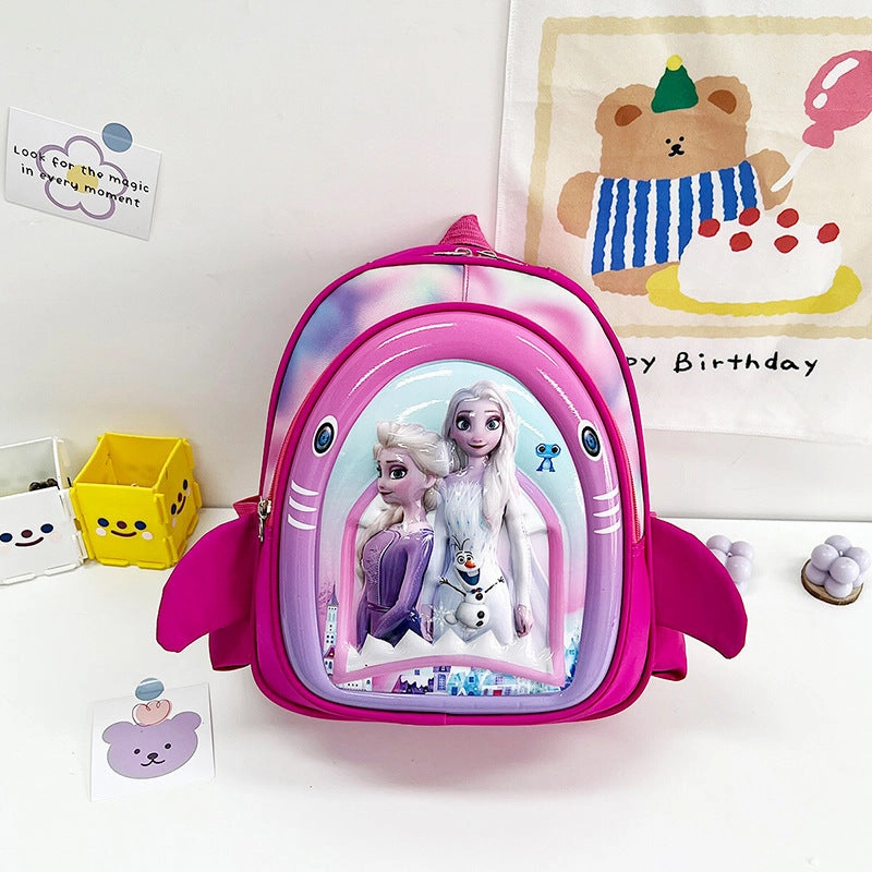 Multicolor hard shell school bag