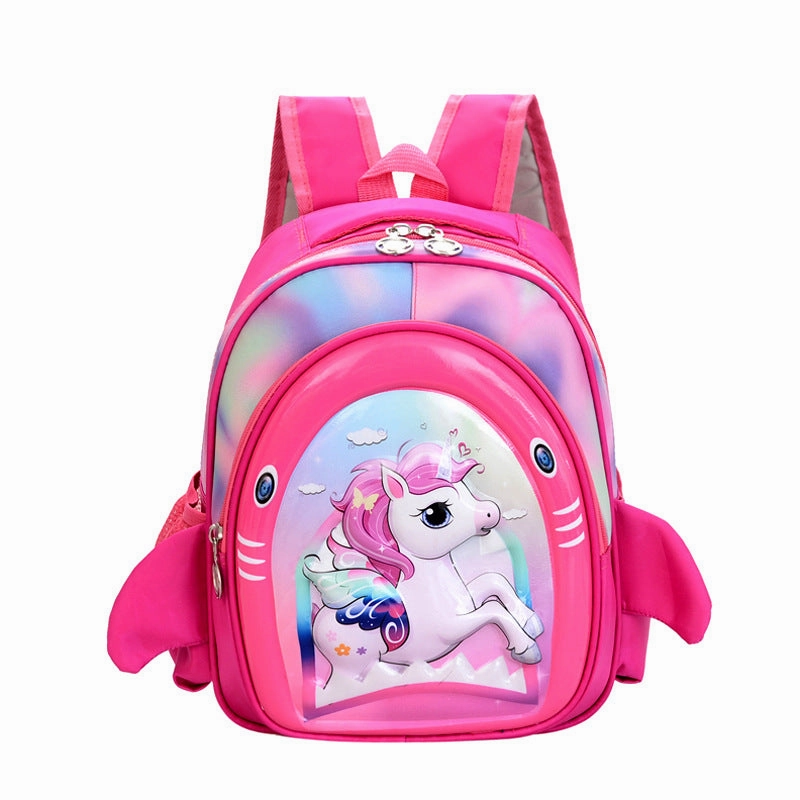 Multicolor hard shell school bag