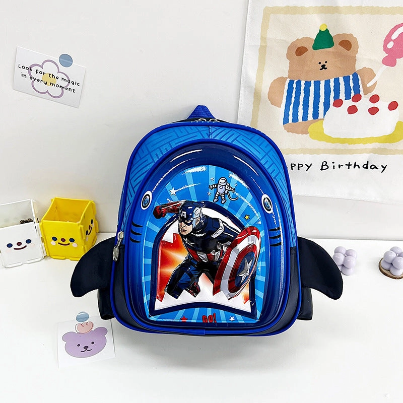 Multicolor hard shell school bag