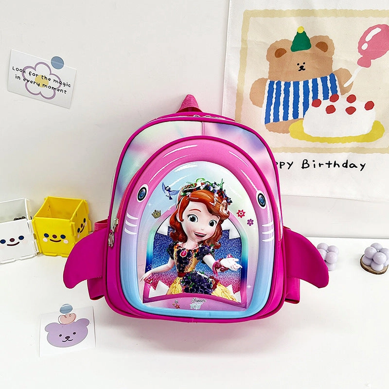 Multicolor hard shell school bag