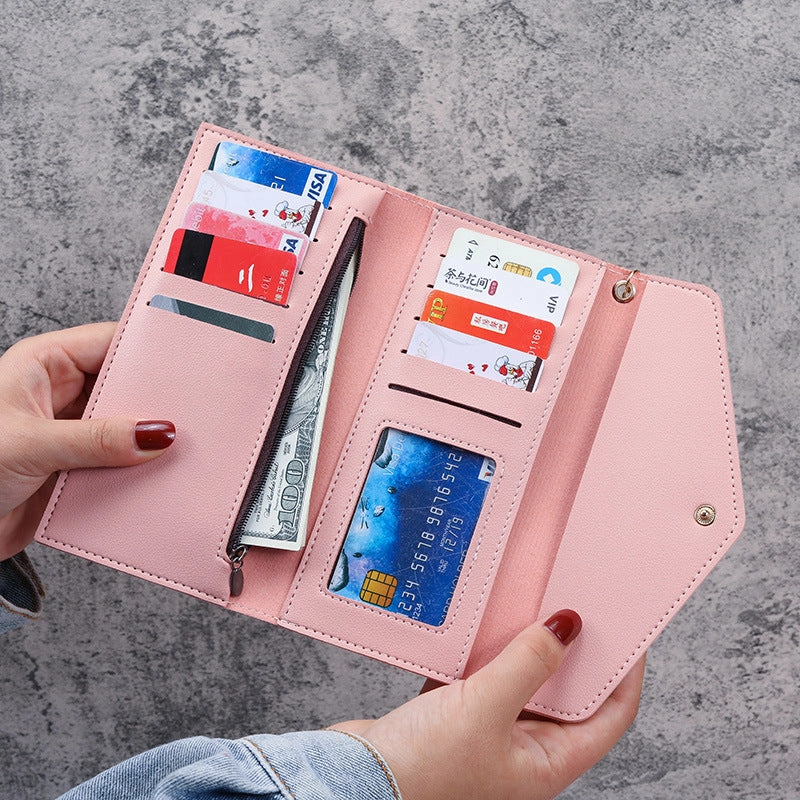 Multifunctional lychee pattern women's wallet