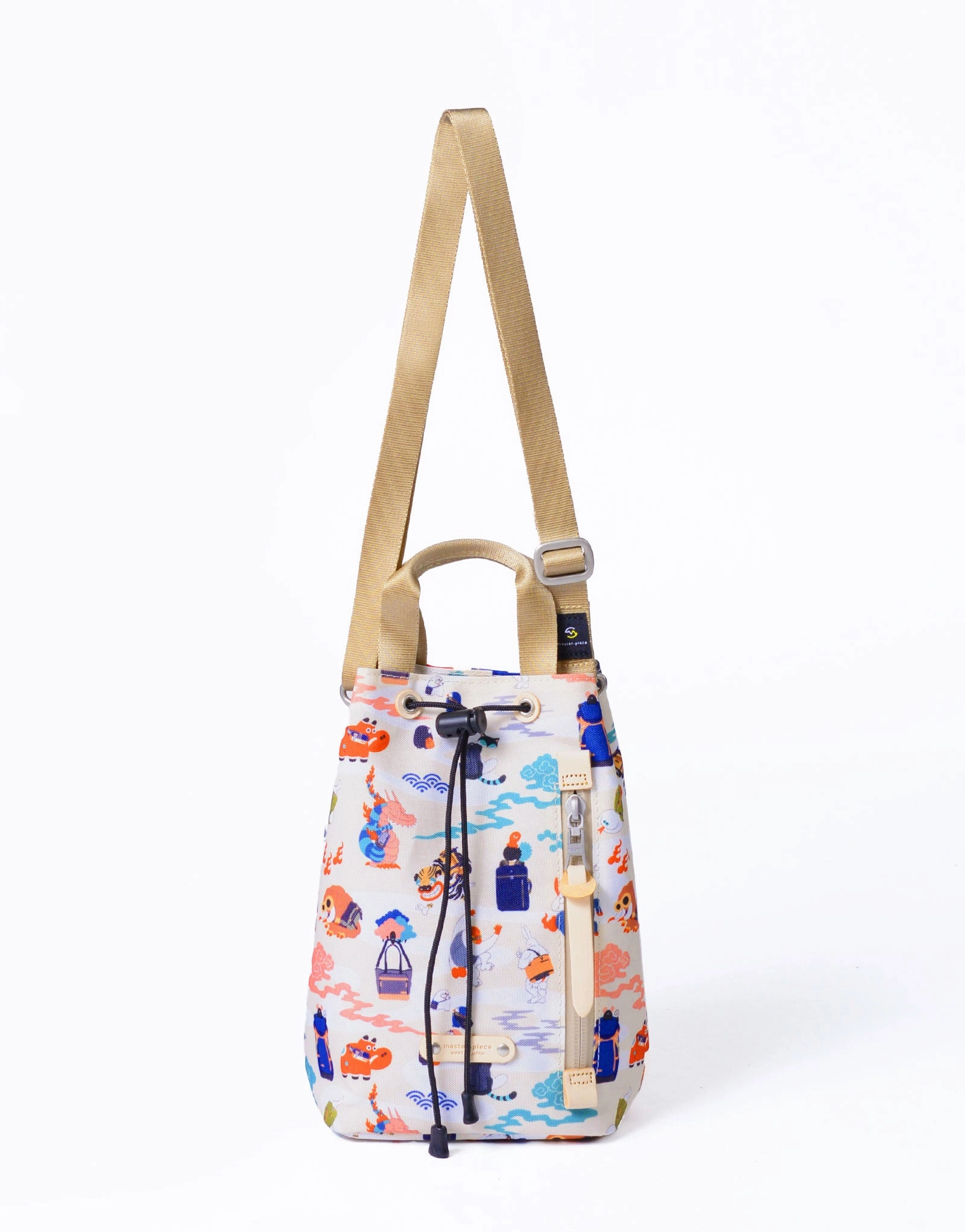 MUNE ATSUSHI x master-piece Drawstring Shoulder Bag No.289164