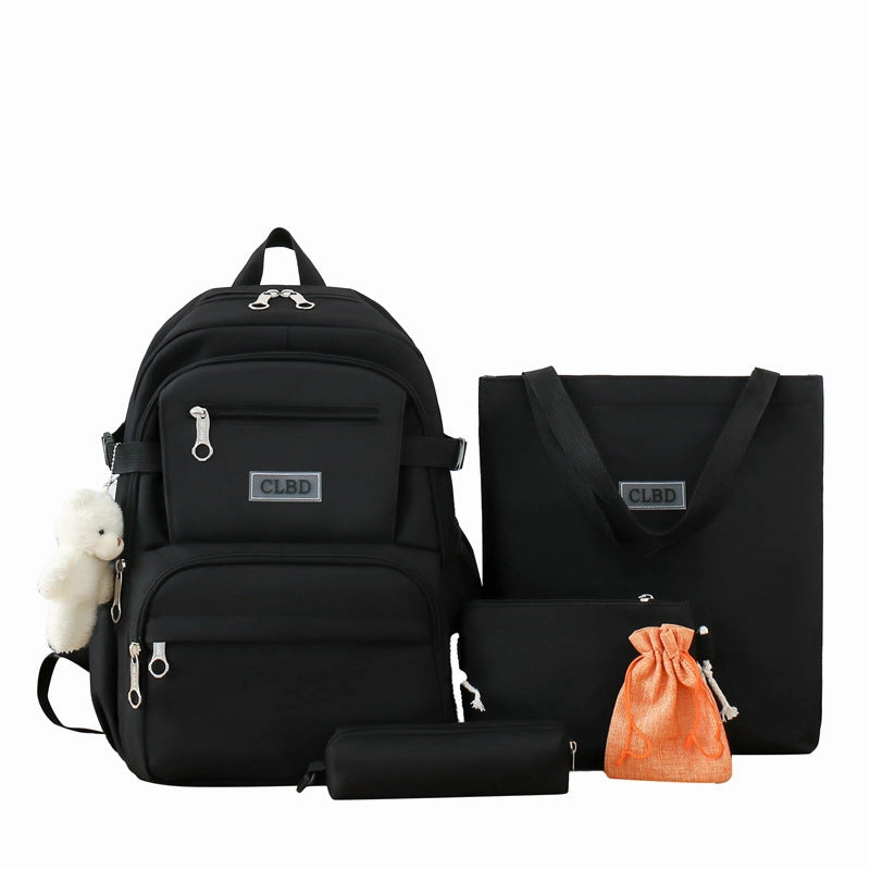 New 5-piece student backpack handbag