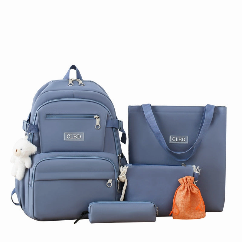 New 5-piece student backpack handbag