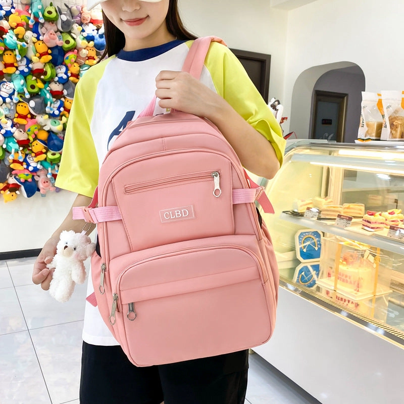 New 5-piece student backpack handbag