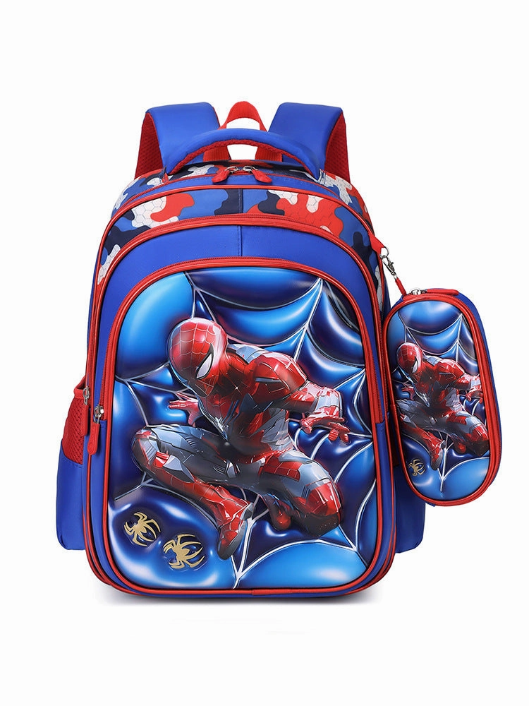 New cartoon 3D leather primary school schoolbag