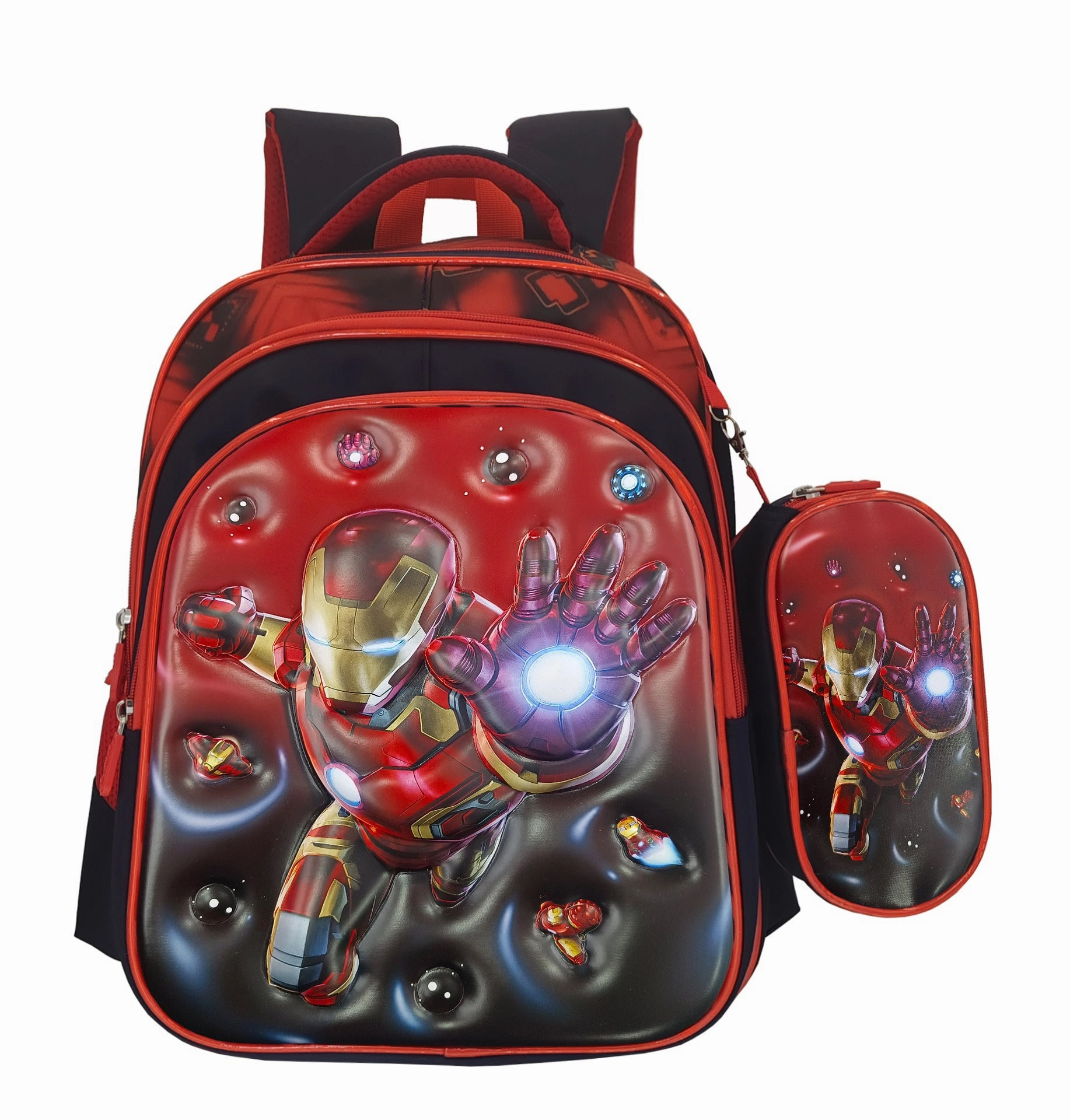 New cartoon 3D leather primary school schoolbag