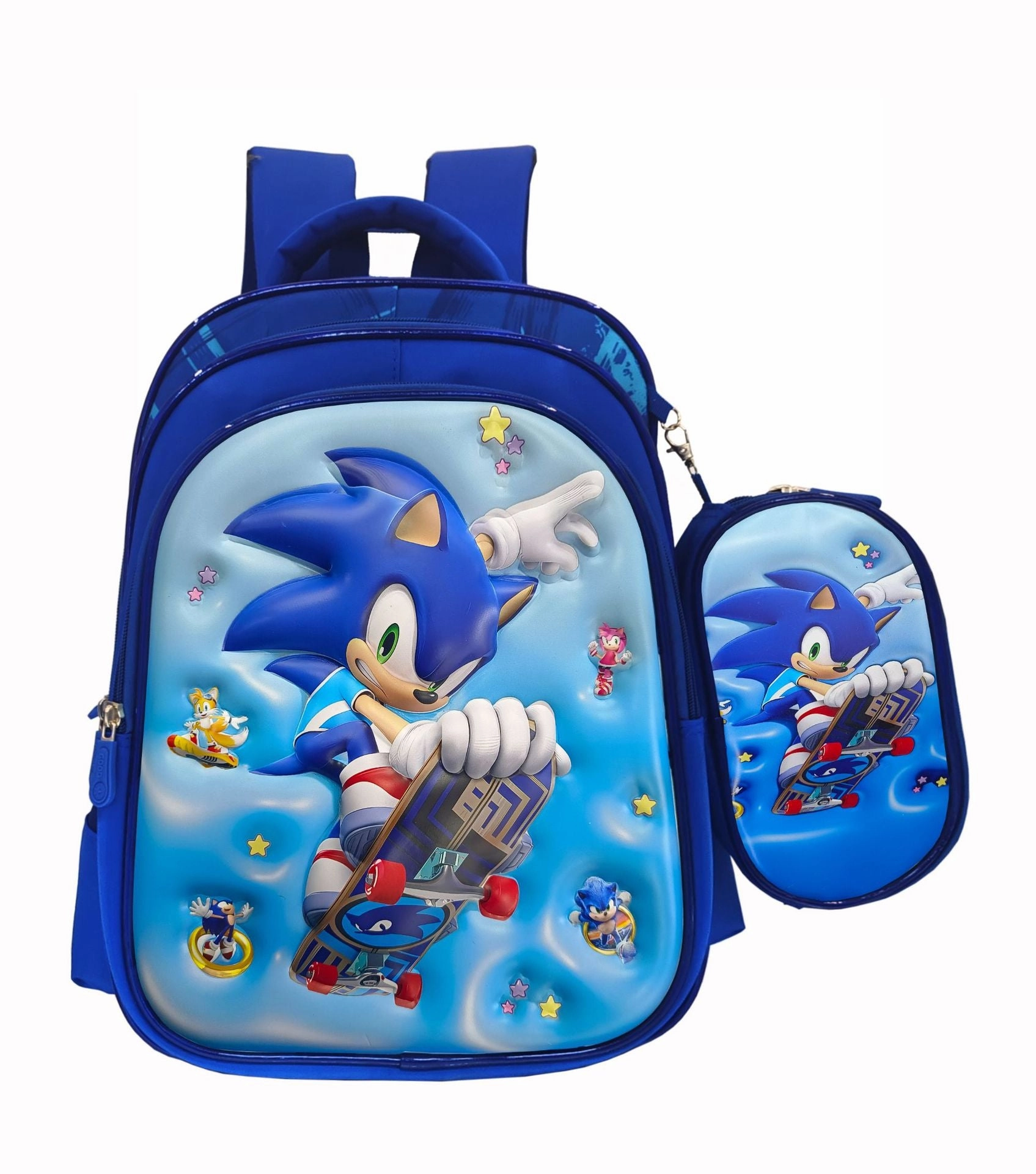 New cartoon 3D leather primary school schoolbag