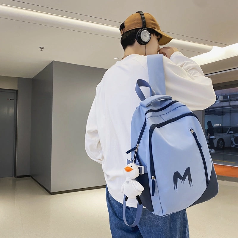 New contrast color trend large capacity backpack