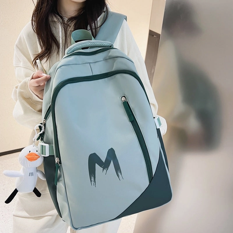 New contrast color trend large capacity backpack
