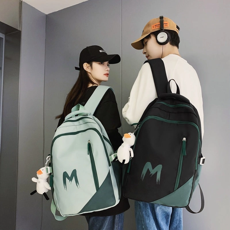 New contrast color trend large capacity backpack